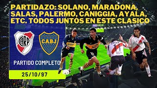 PARTIDAZO Clásico BOCA JUNIORS con quotÑOLquot SOLANO Y MARADONA vs RIVER PLATE 251097 [upl. by Nnylyak667]