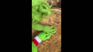 Knitted Christmas grinches🎄Knitting WIP knitting knittingpattern knit knitted knittingtime [upl. by Tuhn]