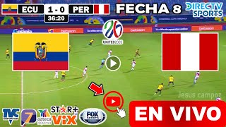 Ecuador vs Perú en vivo donde ver a que hora juega Ecuador vs Perú Eliminatorias Conmebol 2024 [upl. by Hasile]