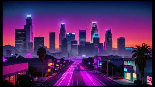 AI city timelapse in newretrowavesynthwave style Thaumasmusic [upl. by Attener831]