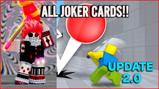 DEATHBALL Joker Cards locations Roblox Deathball Update 20 [upl. by Parent]