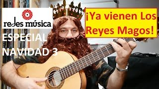 Cómo tocar ¡Ya vienen los reyes magos acordes melodía muy fácil con tabs [upl. by Niras]