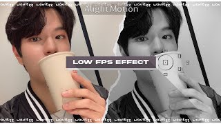 low fps  halftone effect  alight motion tutorial [upl. by Nellac774]