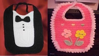 BABEROS EN MODELSO NUEVOS TEJIDOS A CROCHET PARA BEBES Nº02 [upl. by Carolin]