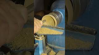 Finishing cuts A clip from a new video woodturning woodturner woodworking [upl. by Anaj]