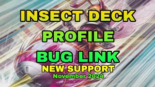 YuGiOh BEST INSECT DECK OPTIMIZED  NEW TECHS 60 Card Bug Link [upl. by Francoise913]