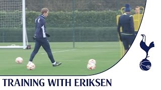 Training with Christian Eriksen [upl. by Assirrak]