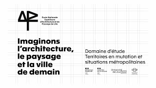 Le domaine détudes Territoires en mutation et situations métropolitaines  2021 [upl. by Stanford]