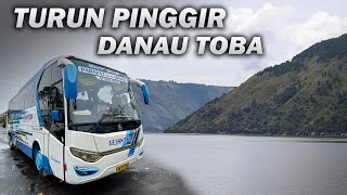 NAIK BUS SEJAHTERA MENUJU DANAU TOBA  Trip MedanParapat [upl. by Anelliw]