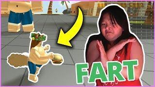 HOW TO FART ON ROBLOX TUTORIAL AND GET FAT  Roblox Eating Simulator [upl. by Drawets334]