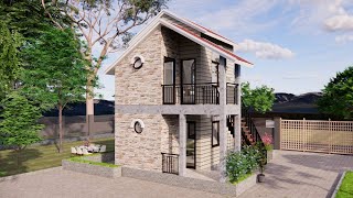 4 x5 meters  Stunning Beautiful Tiny House With 1 Bed 1 Bathroom  Living Design Tiny House [upl. by Syd832]