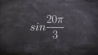 Using coterminal angles to evaluate for sine [upl. by Westbrook]