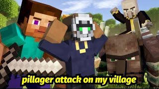 I Saved MY Minecraft VILLAGE from Pillager Raids [upl. by Aiello]