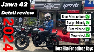 2024 Jawa 42 Detail Review and Test Ride [upl. by Noll]