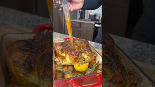 Oven Roasted Garlic Butter Chicken A great alternative to turkey for Thanksgiving thanksgiving [upl. by Meares540]