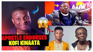 Apostle Okoh Agyemang Endorses Kofi Kinaata [upl. by Yenittirb]