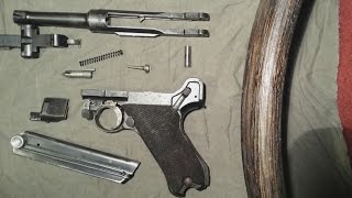 Luger P08 Disassembly and Reassembly Fieldstrip [upl. by Jocelyn]