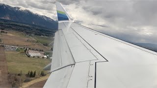 Alaska Airlines Horizon Air Embraer ERJ175LR Takeoff from Kalispell Glacier Park Intl Airport [upl. by Jeffy]