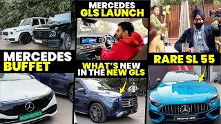 What’s new in the new GLS  Mercedes GLS Launch  Rare SL 55 🔥  Mercedes buffet [upl. by Allwein]