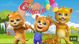 Talking ginger  morning fun  happy mood  fun  talkingcat  talkingtom [upl. by Rusty]