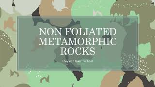 Nonfoliated Metamoprhic Rocks [upl. by Danielle]