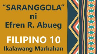 SARANGGOLA NI EFREN R ABUEG MAIKLING KUWENTO IKALAWANG MARKAHAN FILIPINO 10 ARALIN SA FILIPINO [upl. by Luaped]