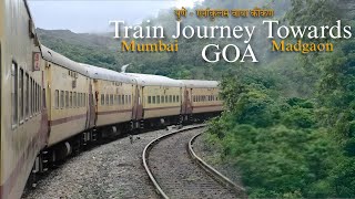 Mumbai To Goa train Journey  22150 Pune  Ernakulam Express via Konkan  Indian Railways [upl. by Duffy22]