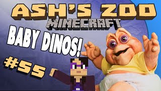 Minecraft Ashs Zoo  55  Baby Dinos [upl. by Enirahtak673]