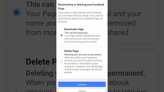 How to deactivate or delete your Facebook pageprofile deactivatefacebook fb facebook tech [upl. by Kapoor]