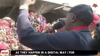 See how Mt Kenya Kingpin Rigathi gachagua was welcome in Kibera today [upl. by Vivie]