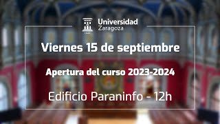 Solemne Acto Académico de Apertura del Curso 20232024 [upl. by Ahsyad]