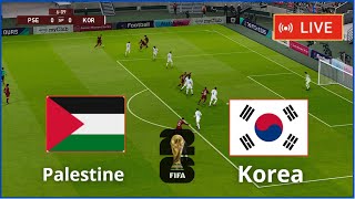 South Korea vs Palestine live World Cup qualifiers full match Football simulation Gameplay PC [upl. by Pitchford114]