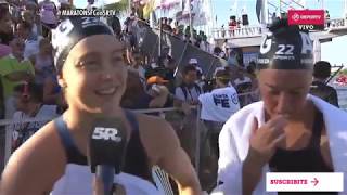 SFCORONDAenDEPORTV La joven promesa Erica Yenssen logró terminar la maratón Santa Fe Coronda [upl. by Ko]