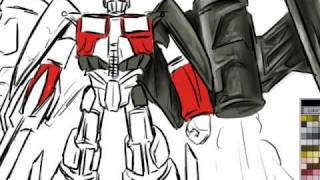 Jetfire Prime  quotTransformers ROTFquot speed painting [upl. by Lebisor991]