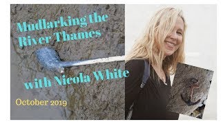 Mudlarking the River Thames with Nicola White  A very large Anchor [upl. by Ssitnerp]