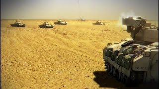 2 Bradley iFV Vs 9 Elite Iraqi T72s HD Battle of 73 Easting iraq Ghost Troop [upl. by Eelahs899]