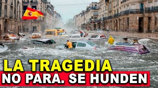 Las peores inundaciones no paran Se están hundiendo nuevamente en España Almeria bajo aguas [upl. by Crispas]