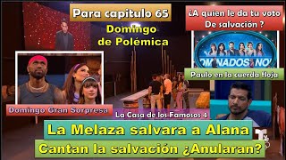 La Melaza Canta salvación Anularan Paulo en la cuerda floja Capitulo 65 La Casa de los Famosos 4 [upl. by Yenaj]