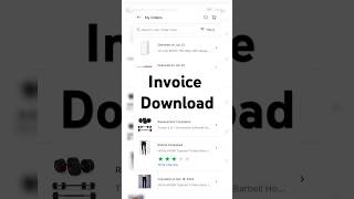 how to download Flipkart invoice  Flipkart se bill kaise nikale shorts flipkart youtubeshorts [upl. by Inobe]