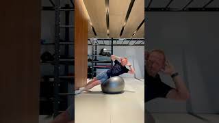 Stability Ball Side Oblique Crunches [upl. by Aram]