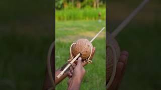 Bamboo Creations with coconut and CocaCola Diy Bambooart Slingshots Bamboo [upl. by Ojillib]