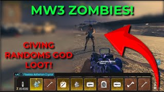 GIVING ALL MY LOOT TO RANDOMS in MW3 ZOMBIES MW3 Zombies [upl. by Hiasi]