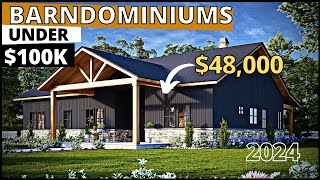 BEST PREFAB BARNDOMINIUM HOMES UNDER 100K [upl. by Annaerb]