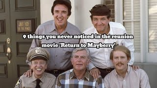 9 things you never noticed in the reunion movie Return to Mayberry [upl. by Airan698]