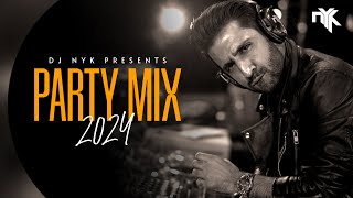 DJ NYK  New Year 2024 Party Mix  Yearmix  Non Stop Bollywood Punjabi English Remix Songs [upl. by Fesoj844]