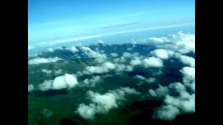 Scenes from the air as approaching the Ngorongoro Crater [upl. by Enaoj]