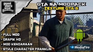 Download  Game Gta SA Modpack Texture Gta V ApkData Cuma 15Gb  Gta San Andreas [upl. by Atnahs]