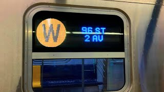 R211A W Train Announcements Via The Second Avenue Line To 96th Street 2nd Avenue [upl. by Siward]