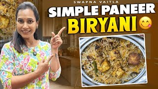 Paneer Biryani చాలా సింపుల్ గాswapnavaitla youtube food foryou foodietravel biryani [upl. by Leandro]