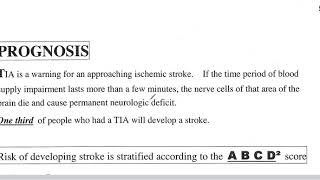 Transient ISCHEMIC ATTACK [upl. by Roydd]